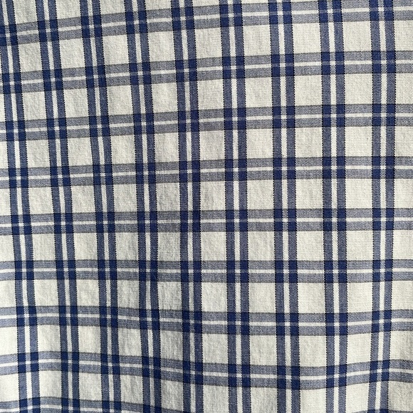 J. Crew Flex Thompson Flex Wrinkle Free Blue and White Shirt Large - Picture 16 of 17